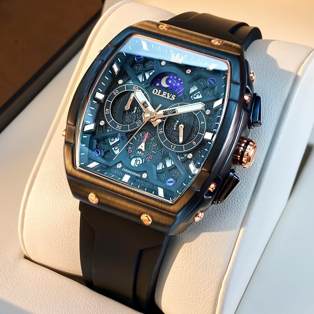 OLEVS Jam Tangan Pria Original Anti Air Analog Sport Multifungsi Keren Mewah Luxury Watch Men Cod
